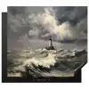 Vuurtoren - Golven - Storm Inductie beschermer vinyl 3mm middel -3d