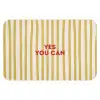 Strepen - Abstract - Yes you can - Rood Badmat klein -3d