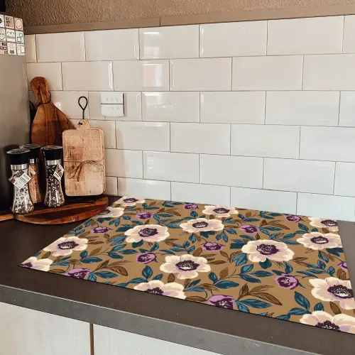 Floraal - Stilleven - Kleurrijk Inductie beschermer vinyl 3mm klein 276 -sfeer3