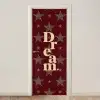Sterren - Luipaardprint - Dream - Bordeaux deurposter klein -3d_beige