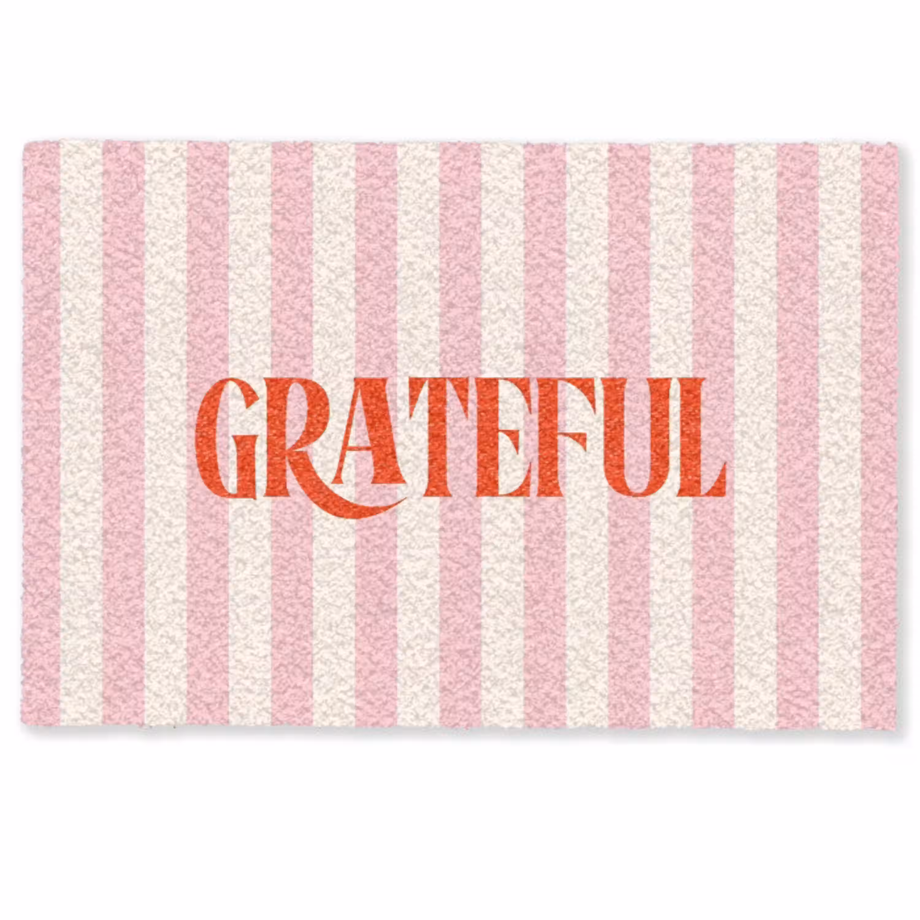 Zachtroze - Rood - Strepen - Grateful Deurmat klein -zkaufland3d