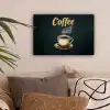 Koffie - Schotel - Koffiebonen - Retro canvas 2cm klein -sfeer1