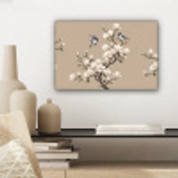 Oosters - Vogels - Beige canvas 2cm klein -sfeer6