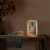 Kerstman - Haard - Donker Light Box met kabel (Tafellamp) klein -sfeer4