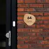 Licht hout - Modern Naambord Organisch middel -sfeer1