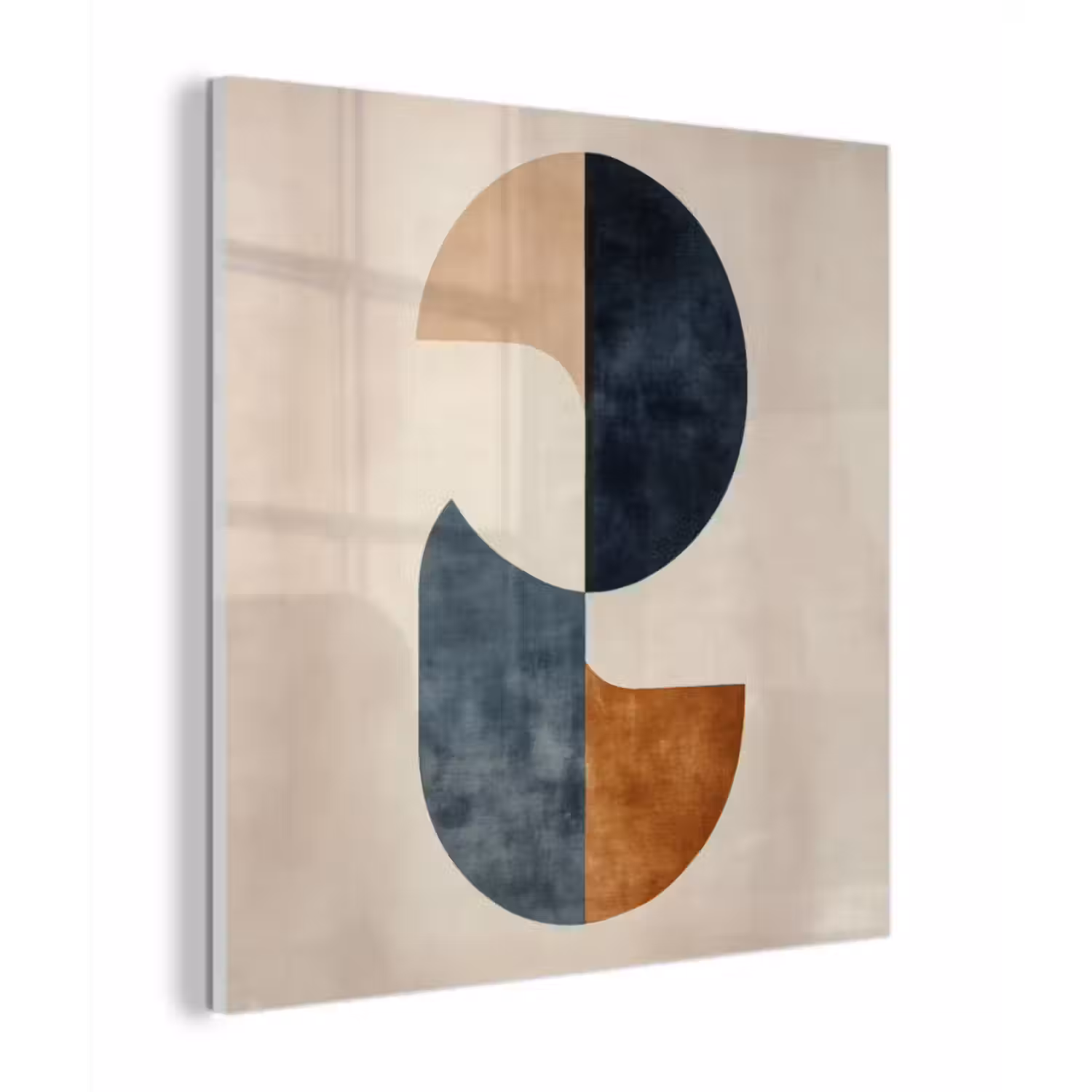Glas schilderij - Cirkels - Abstract - Kleurrijk
