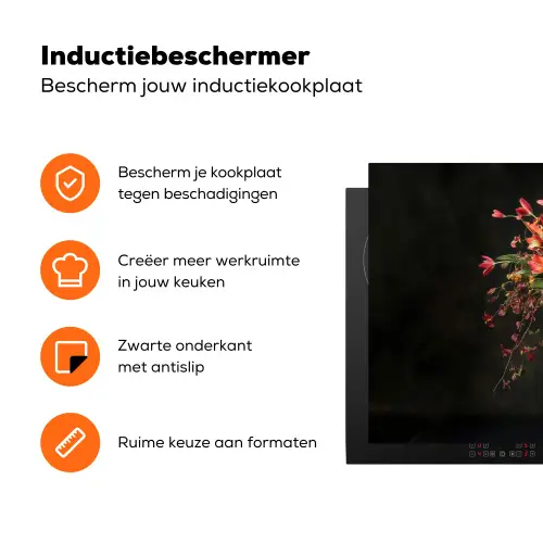 Sierlijk - Boeket - Vaas Inductie beschermer vinyl 3mm klein -zzzzzzz-td-ups