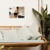 Vlakken - Abstract - Zwart - Strepen tuinposter los doek klein -sfeer7