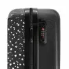 Terrazzo patroon zwart en wit NBS - Handbagage koffer - Kinderen Unisex middel -slot
