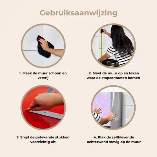 Design - Geometrie - Roze keuken achterwand 2 middel 871 -gebruiksaanwijzing_NL