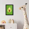Avocado - Groen - Speels fotolijst zwart zonder passe partout klein -usfeer4_kinderkamer