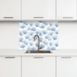 Waaier - Modern - Blauw keuken achterwand 2 middel 865 -3d