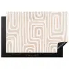 Decoratief - Labyrint - Beige Inductie beschermer vinyl 3mm klein -3d