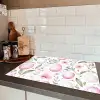 Patroon - Eieren - Roze - Pasen Inductie beschermer vinyl 3mm klein -sfeer3