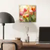 Tulpen - Sprookjesachtig - Kleurrijk aluminium wit klein -sfeer5