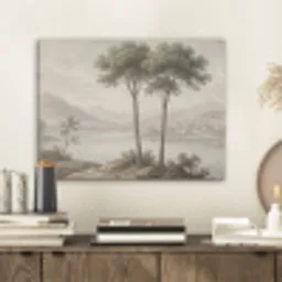 Bomen - Meer - Bergen - Illustratie PET vilt klein -sfeer1