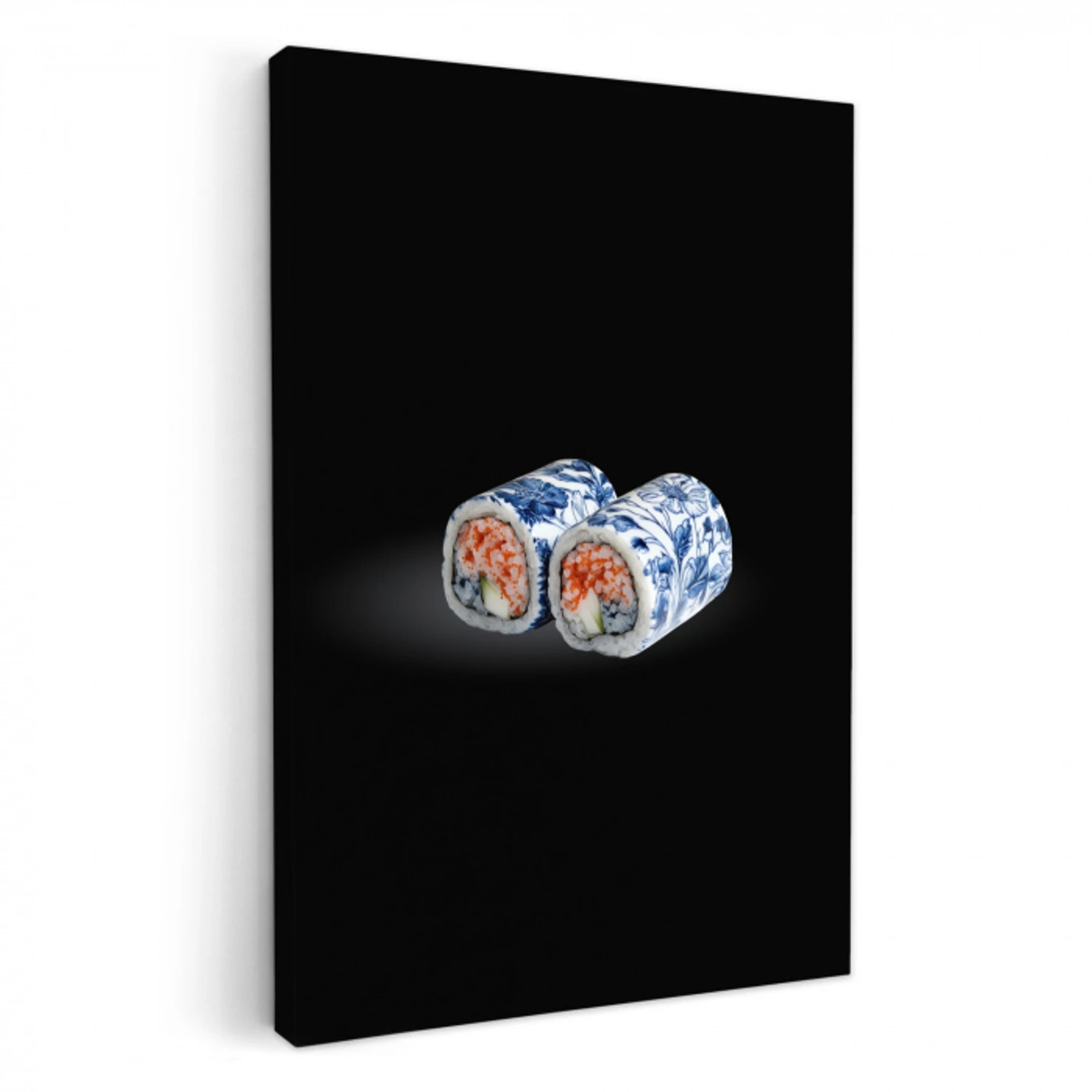 Sushi - Delfts blauw - Rijst - Vis - Elegant KitchenYeah - Keuken - Canvas klein -3d