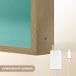 Hamster - Wortel - Blauw Light Box met batterij (Wandlamp) middel -USP_websiteoplaadbaarDE