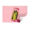 Augurken - Pot - Schaduw - Roze Muursticker klein -3d