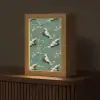 Kersenbloesem - Kraamvogels - Groen Light Box met kabel (Tafellamp) klein 925 -z3d_website