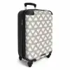 Valentijn stippen patroon zwart NBS - Handbagage koffer - Kinderen Unisex middel -productfoto_3d