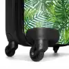 Palm diverse bladeren patroon groen NBS - Handbagage koffer - Volwassenen Unisex middel -wiel
