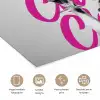 Cheers - Hond - Roze - Wijn poster papier klein -closeup_NL
