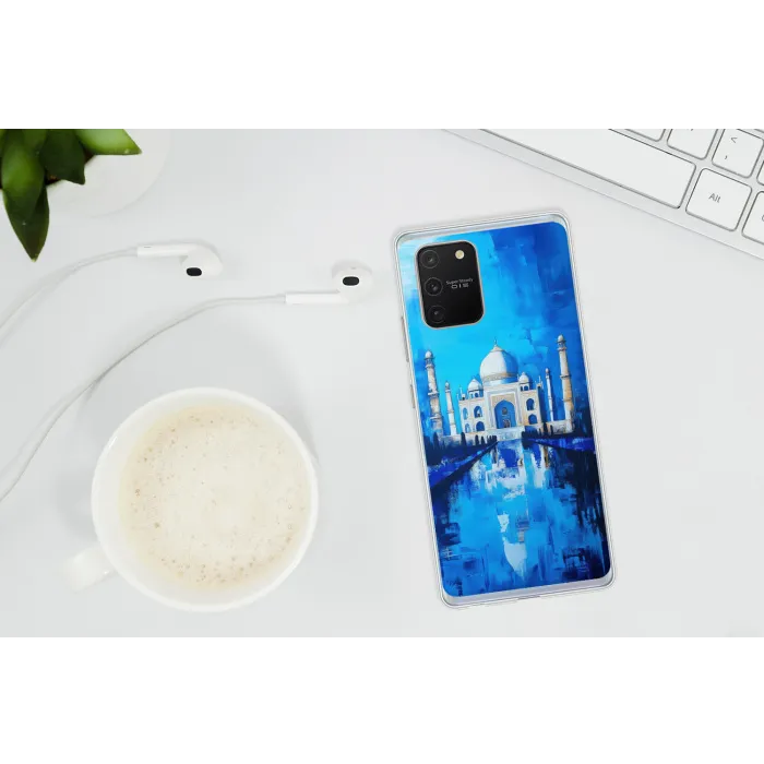 Taj Mahal - Ramadan - Blauw - Islamitische Telefoonhoesje Samsung Galaxy S10 Lite klein -oordopS10Lite