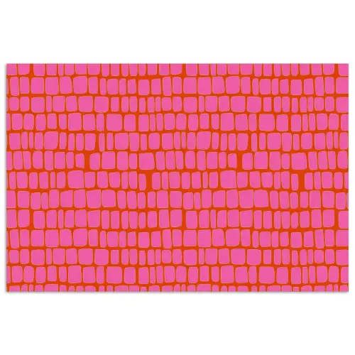 Organisch - Raster - Roze poster papier klein 62 -3d