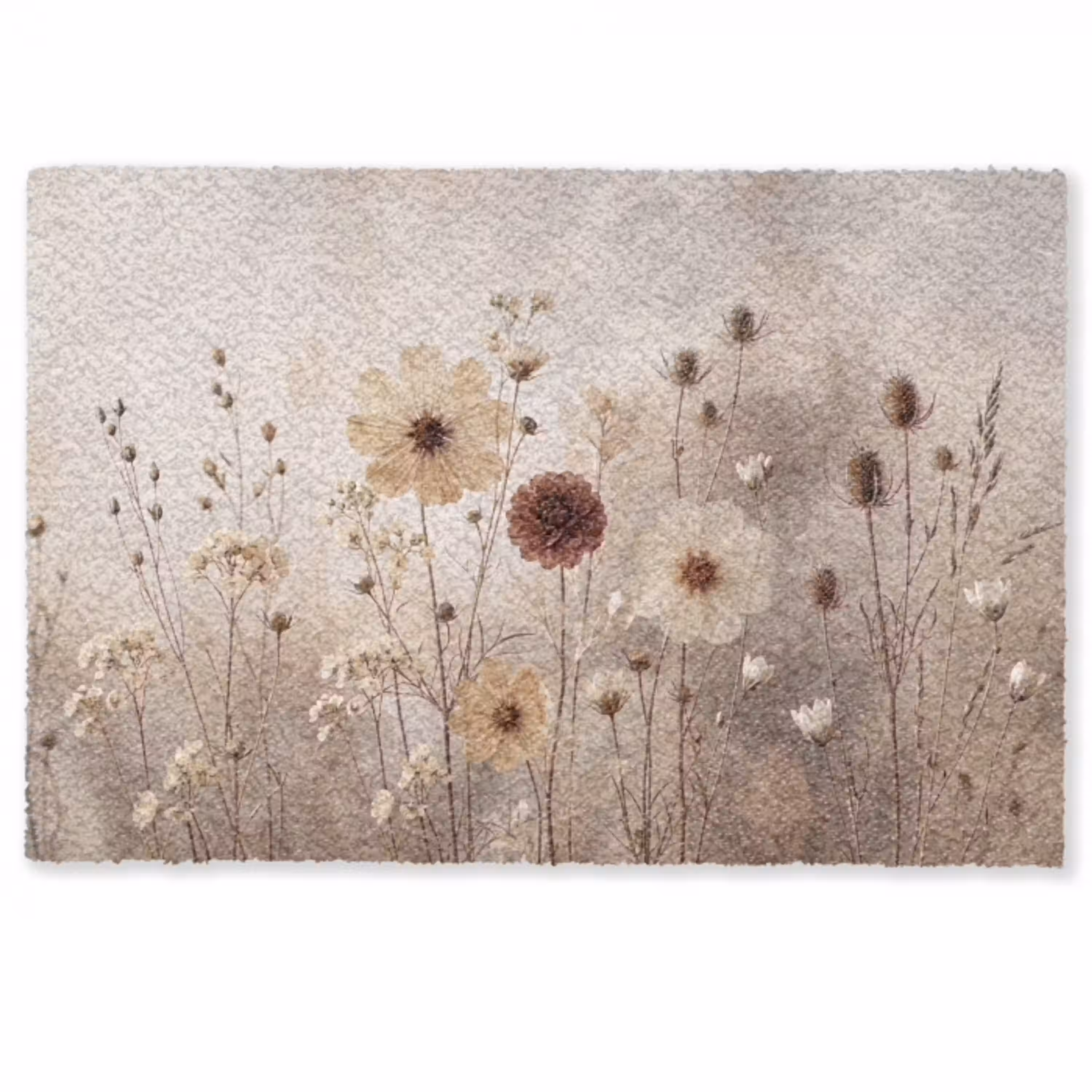 Wilde bloemen - Botanisch - Vintage - Natuur - Rustiek Deurmat klein -zkaufland3d