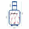 Flamingo feestje Kinderkoffer - Blauw klein -productfoto_formaten