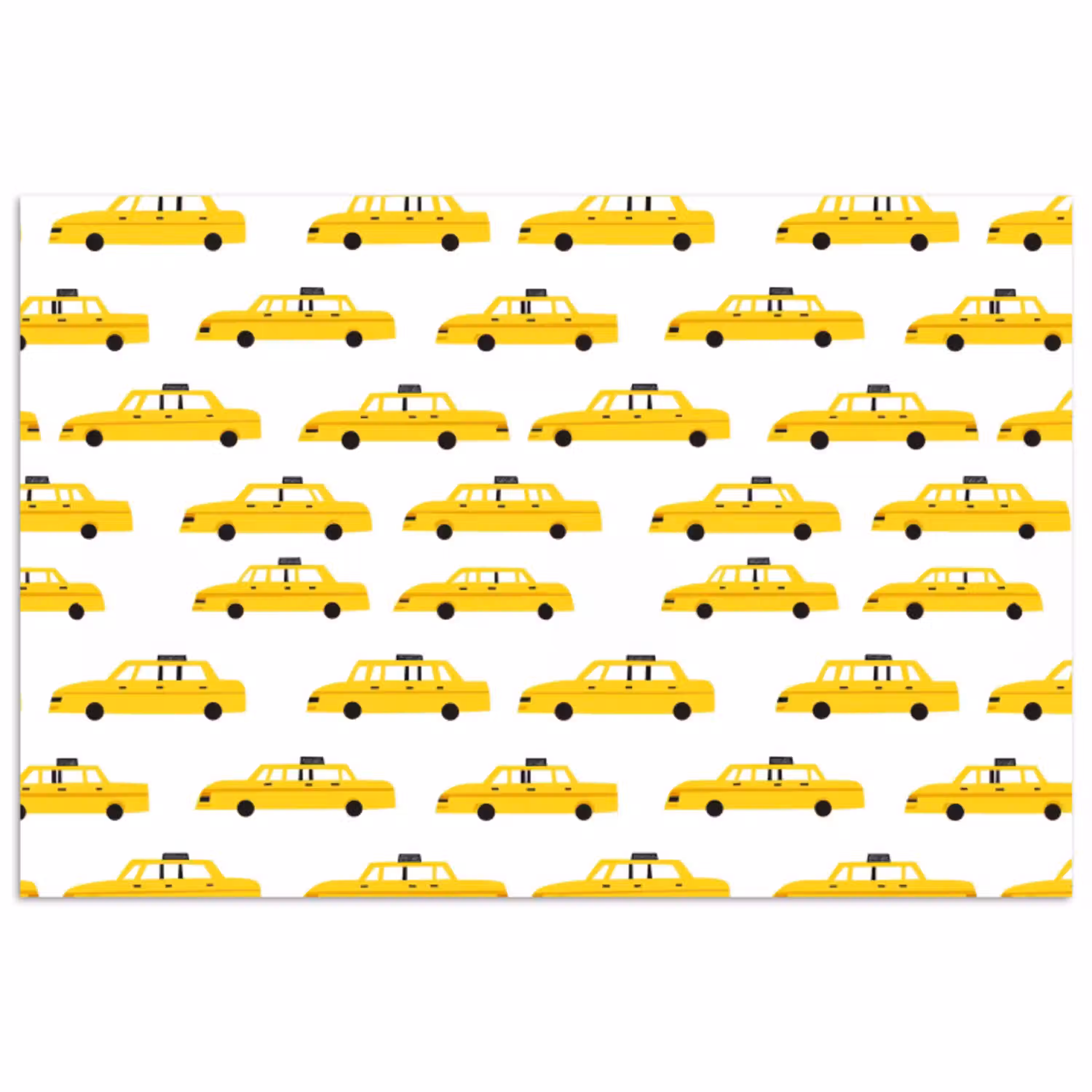 Taxi - Iconisch - Geel poster papier klein 62 -3d