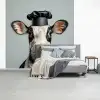 Koe - Zwart - Wit - Kok fotobehang vinyl groot -slaapkamer
