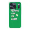 Tekst - Hartje - Moeder - Groen Telefoonhoesje iPhone 17 Pro klein -3d