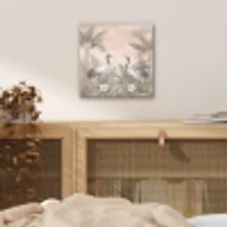 Kraanvogels - Natuur - Roze aluminium wit klein -sfeer3