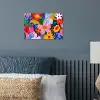 Kleurrijk - Bloemen - Abstract - Stippen poster papier klein -sfeer2
