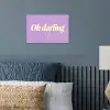 Oh darling - Hart - Paars poster papier klein -sfeer2