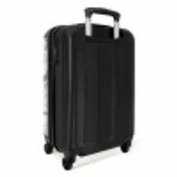 Structuur - Rots - Wit NBS - Handbagage koffer - Volwassenen Unisex middel -achterkant