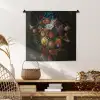 Festoen van vruchten en bloemen - Schilderij van Jan Davidsz. de Heem Wandkleed katoen klein -sfeer5