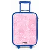 Roze glitter hartjes Kinderkoffer - Blauw klein -zz3dotto