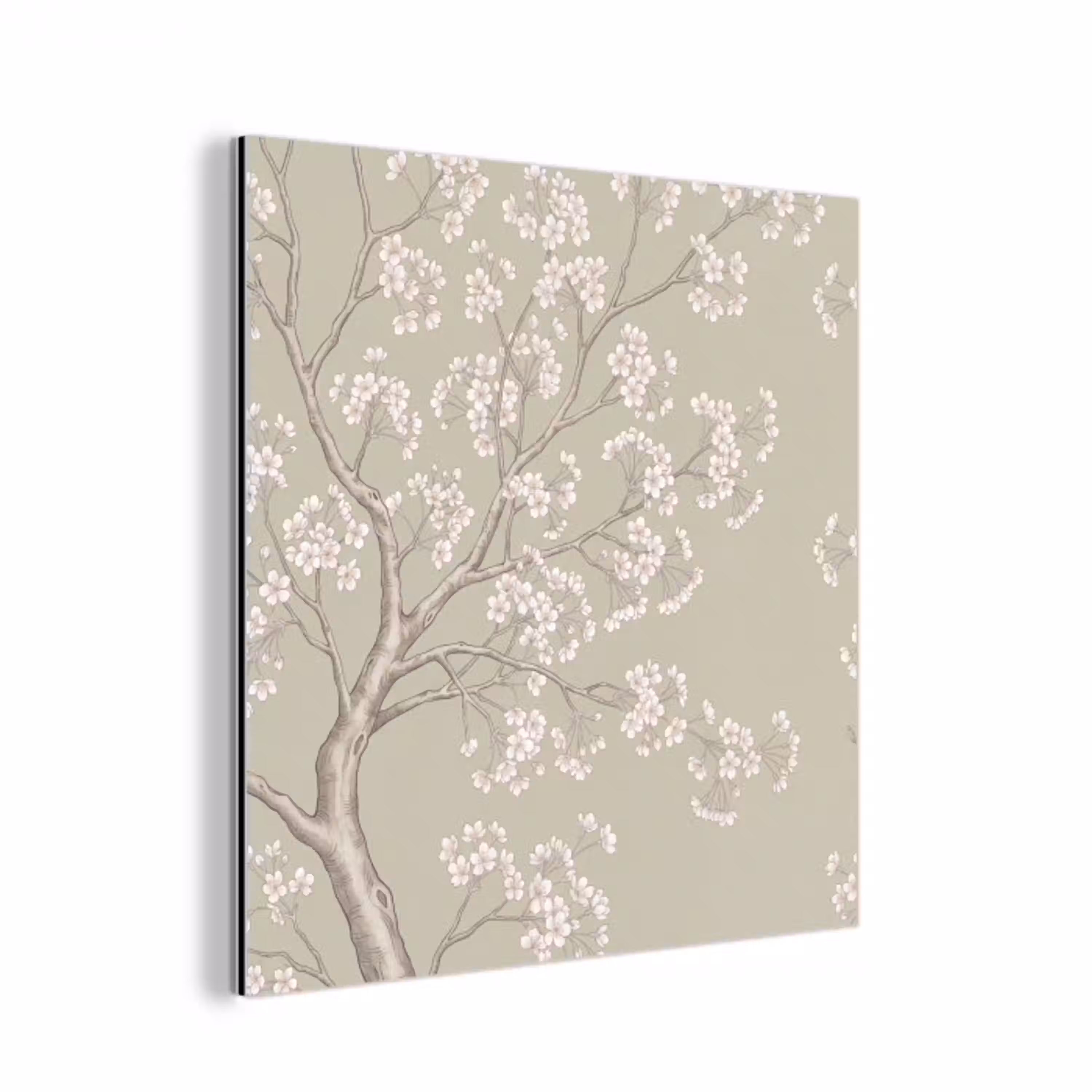 Sereen - Bloesem - Wit aluminium wit klein -3d