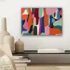 Vormen - Ritmisch - Kleuren - Abstract canvas 2cm klein -sfeer6