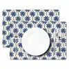 Symmetrisch - Palm - Blauw Placemat vinyl groot 368 -zzsfeer2_Kitchenyeah-website