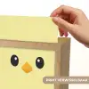 Kuiken - Vrolijk - Geel - Minimalistisch Light Box met kabel (Kinderlampje) klein -USP_websiteprintNL