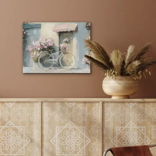 Fiets - Pastelkleuren - Bloemen PET vilt klein -sfeer4