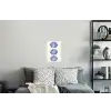 Schelpen - Blauw - Patroon Muursticker klein -slaapkamer