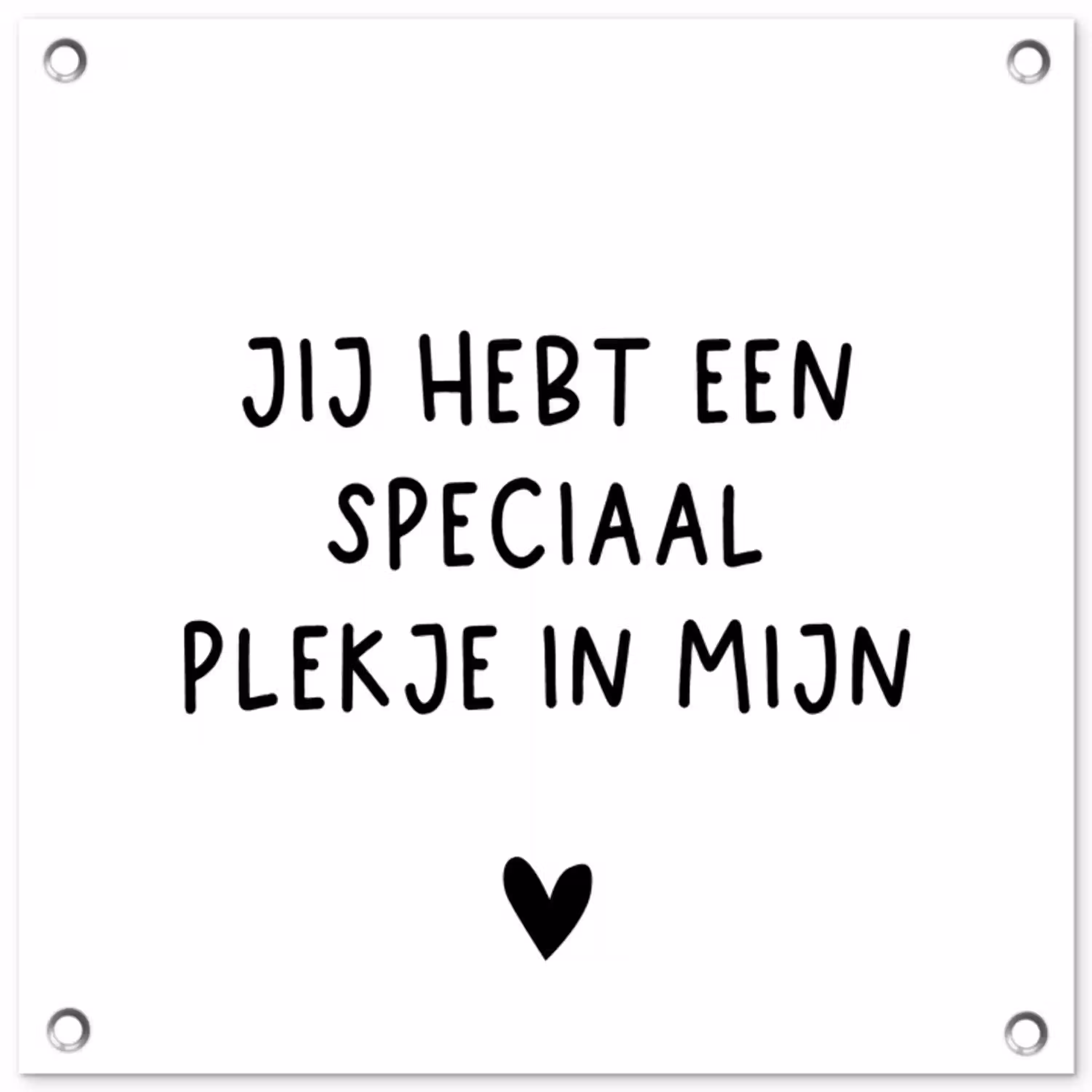 Een speciaal plekje in mijn hart - Spreuken - Quotes tuinposter los doek klein -3d