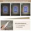 Lijntekening - Vrouw - Quote - Blauw Light Box met kabel (Wandlamp) klein -USP_dimbaarNL