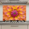 Dahlia - Bloem - Oranje keuken achterwand spatscherm klein -3d_website