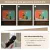 Retro - Jongen - Hond - Rood - Groen Light Box met batterij (Wandlamp) middel -USP_dimbaarNL